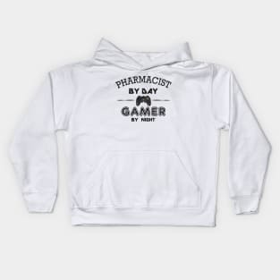 Pharmacist by day gamer by night Kids Hoodie